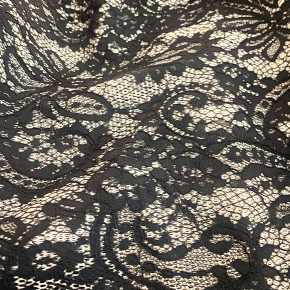 Black Lace Mini Dress - Picture 3 of 6